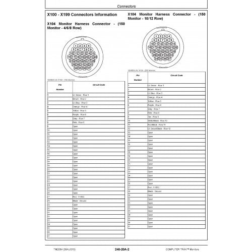 John Deere Computer Trak Monitors Technical Manual Pdf - TM2064 2