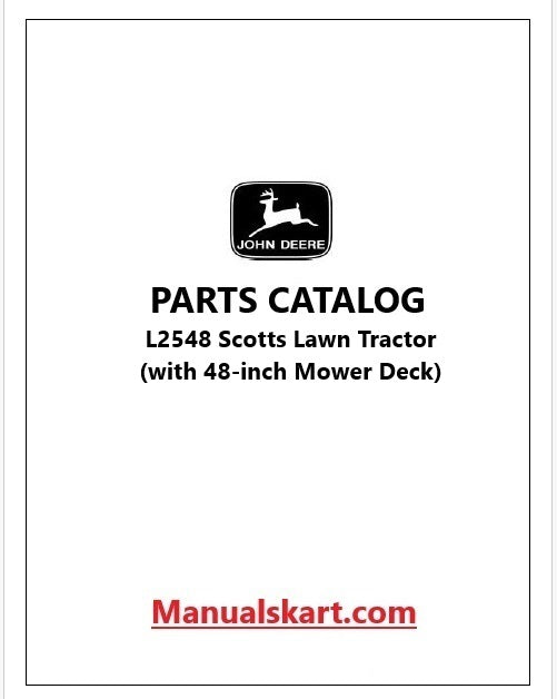 John Deere L2548 Scotts Lawn Tractor Pdf Parts Catalog Manual PC9103