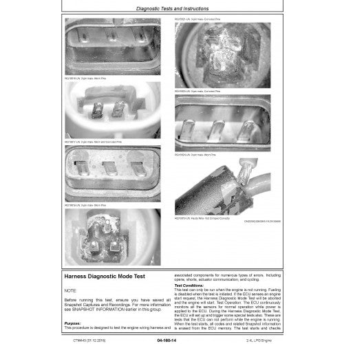 John Deere Powertech 2.4L LPG Engine Component Service Repair Technical Manual Pdf - CTM443