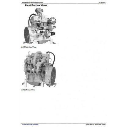 John Deere Powertech 2.9L 3029 Metric Diesel Engine Service Repair Technical Manual Pdf - CTM124619