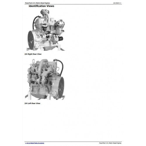 John Deere Powertech 2.9L 3029 Metric Diesel Engine Service Repair Technical Manual Pdf - CTM124619