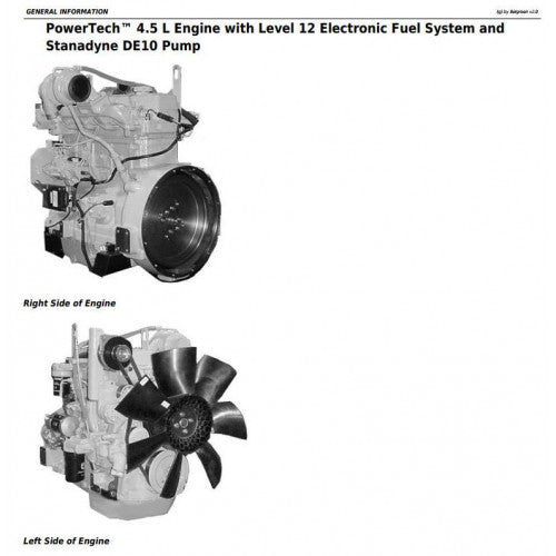 John Deere Powertech 4.5L and 6.8L Diesel Engine Service Repair Technical Manual Pdf - CTM331