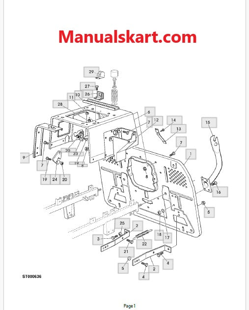 John Deere 2036R Compact Utility Tractor Pdf Parts Catalog Manual PC13081