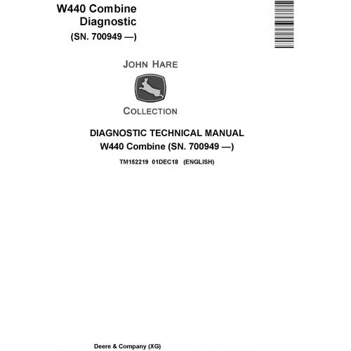 John Deere W440 Combine Diagnostic and Technical Manual Pdf TM152219 2