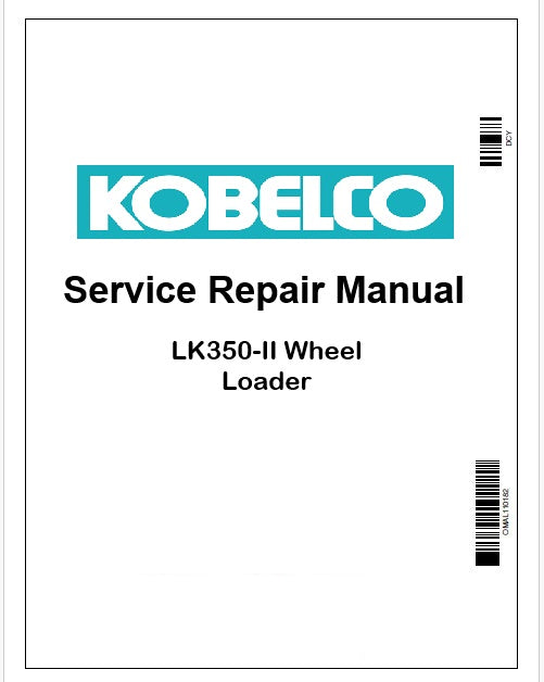 Kobelco LK350-II Wheel Loader Pdf Repair Service manual