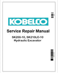Kobelco SK200-10, SK210LC-10 Hydraulic Excavator Pdf Repair Service manual