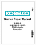 Kobelco SK200-8, SK210LC-8, (J05E-TA) Hydraulic Excavator Pdf Repair Service manual