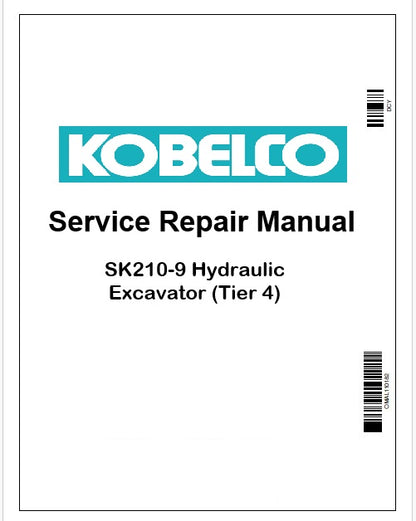 Kobelco SK210-9 Hydraulic Excavator Pdf Repair Service manual (Tier 4)