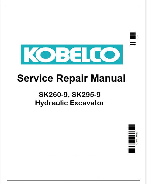 Kobelco SK260-9, SK295-9 Hydraulic Excavator Pdf Repair Service manual