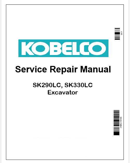 Kobelco SK290LC, SK330LC Excavator Pdf Repair Service manual