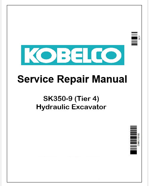 Kobelco SK350-9 (Tier 4) Hydraulic Excavator Pdf Repair Service manual