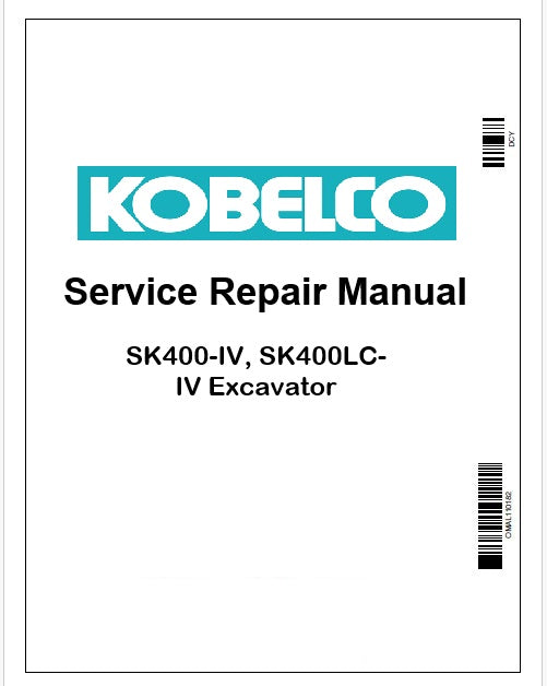 Kobelco SK400-IV, SK400LC-IV Excavator Pdf Repair Service manual