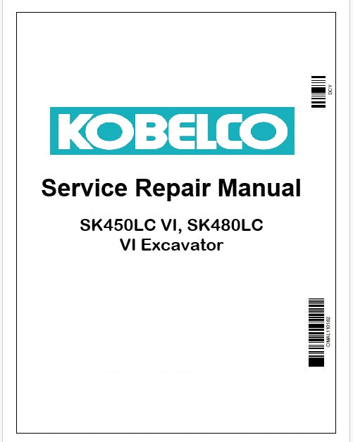 Kobelco SK450LC VI, SK480LC VI Excavator Pdf Repair Service manual