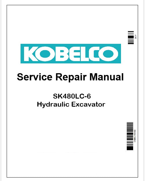 Kobelco SK480LC-6 Hydraulic Excavator Pdf Repair Service manual