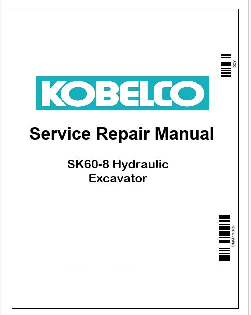 Kobelco SK60-8 Hydraulic Excavator Pdf Repair Service manual