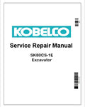 Kobelco SK80CS-1E Excavator Pdf Repair Service manual