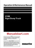 Komatsu 210M Rigid Dump Truck Pdf Operation and Maintenance Manual