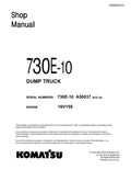 Komatsu 730E-8 Dump Truck Pdf Repair Service Manual (A40003 & UP)