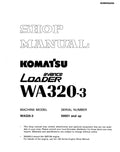 Komatsu Avance WA320-3 Wheel Loader Pdf Shop Repair Service Manual Sn 50001 And Up