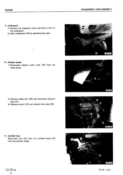 Komatsu D150A-1, D155A-1 Dozer Bulldozer Pdf Service Repair Manual 2