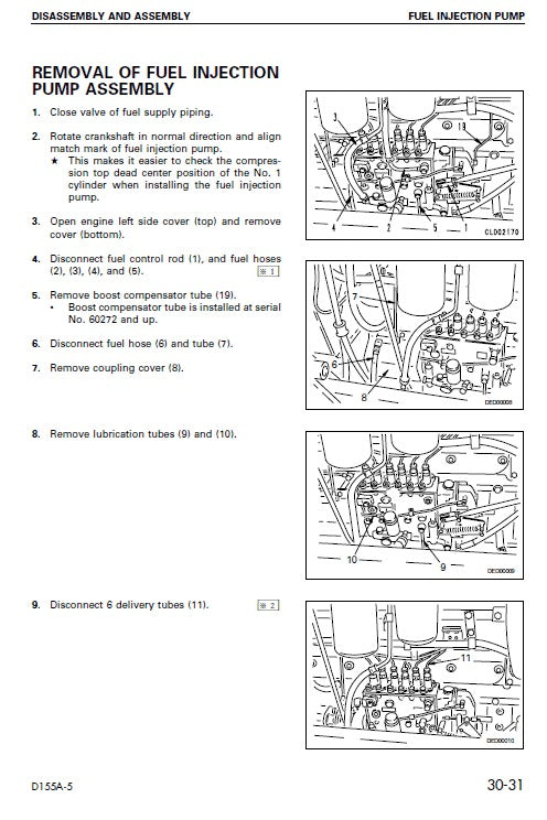 Komatsu D155A-5 Bulldozer Pdf Service Repair Manual (Sn 65001 And Up)