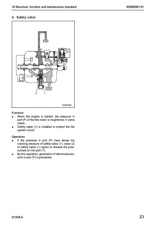 Komatsu D155A-6 Bulldozer Pdf Service Repair Manual (Sn 85001 & Up) JPN 2