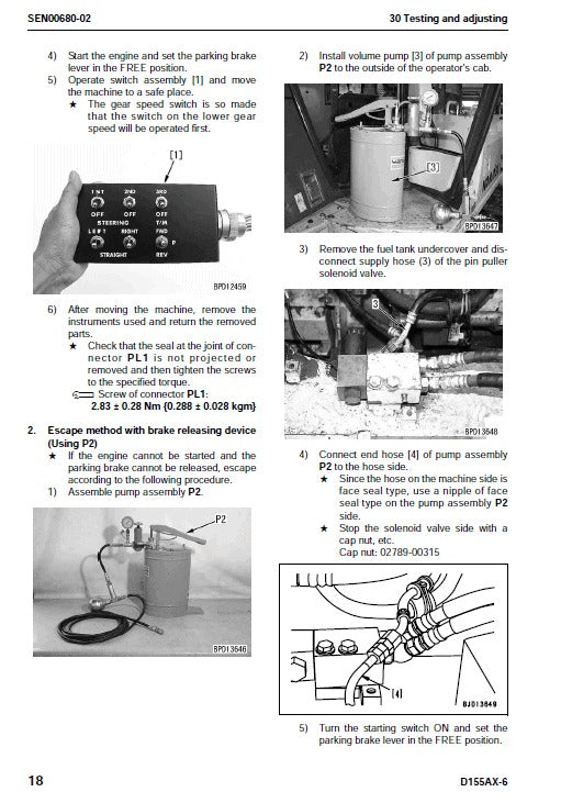 Komatsu D155AX-6 Bulldozer Ecot3 Pdf Service Repair Manual (Sn 80001 & Up) JPN 2