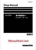 Komatsu D155AX-6 Bulldozer Pdf Shop Repair Service Manual Sn 80001 and UP