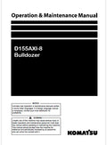 Komatsu D155AXI-8 Bulldozer Pdf Operation and Maintenance Manual