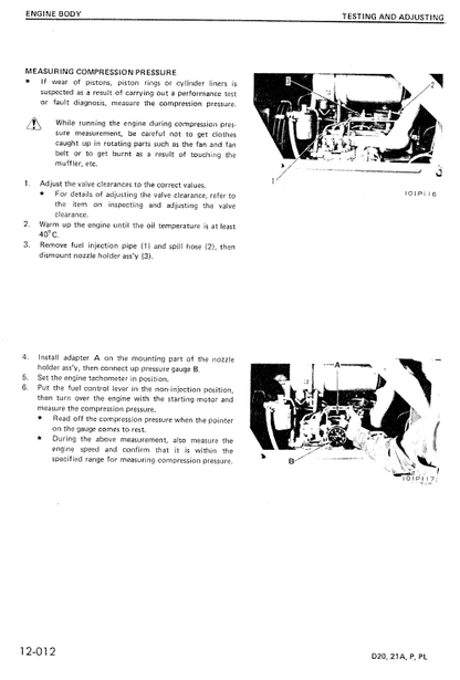 Komatsu D20-5, D21A-5, D21P-5, D21PL-5 Bulldozer Pdf Service Repair Manual 2