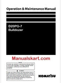 Komatsu D20PG-7 Bulldozer Pdf Operation and Maintenance Manual
