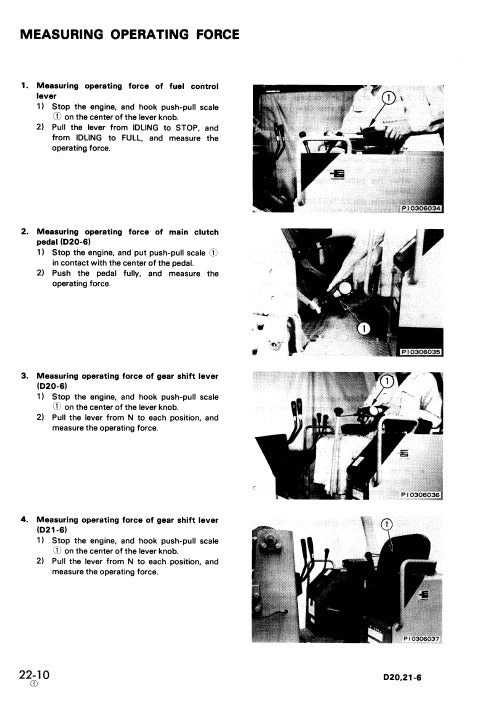 Komatsu D21A-6, D21E-6, D21P-6, D21P-6A D21P-6B Bulldozer Pdf Service Repair Manual (Sn 60001 And Up)