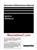 Komatsu D21P-6 Bulldozer Pdf Operation and Maintenance Manual