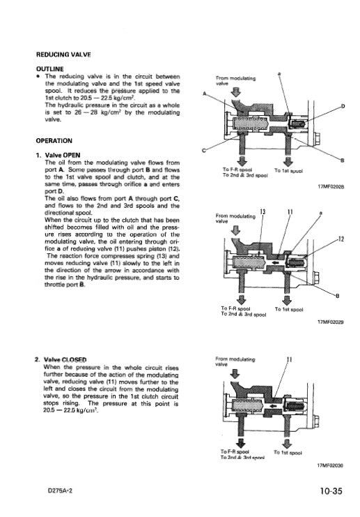 Komatsu D275A-2 Bulldozer Pdf Service Repair Manual Sn 10001 & Up JPN 2