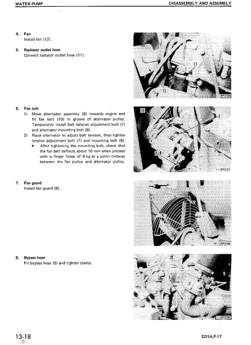 Komatsu D31A-17, D31E-17, D31P-17, D31PL-17, D31PLL-17, D31P-17A, D31P-17B Dozer Bulldozer Pdf Service Repair Manual (Sn 32001 And Up) 2