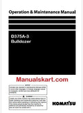 Komatsu D375A-3 Bulldozer Pdf Operation and Maintenance Manual