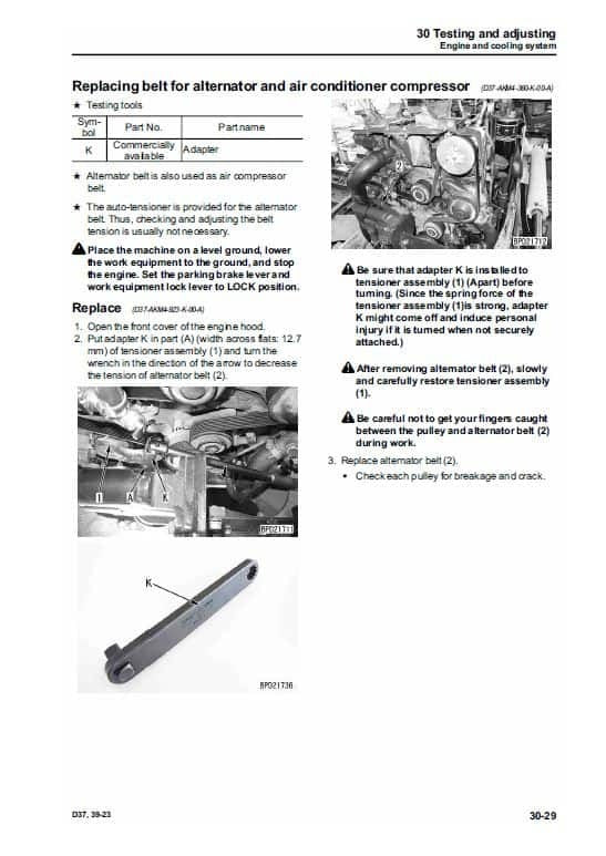 Komatsu D37EX-23, D37PX-23, D39EX-23, D39PX-23 Bulldozer Pdf Service Repair Manual (Sn 80001 And Up , 90001 And Up) 2