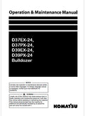 Komatsu D37EX-24, D37PX-24, D39EX-24, D39PX-24 Bulldozer Pdf Operation and Maintenance Manual