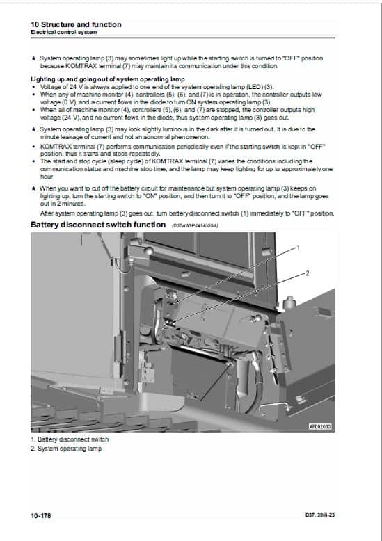 Komatsu D37EXI-23, D37PXI-23, D39EXI-23, D39PXI-23 Bulldozer Pdf Service Repair Manual 2