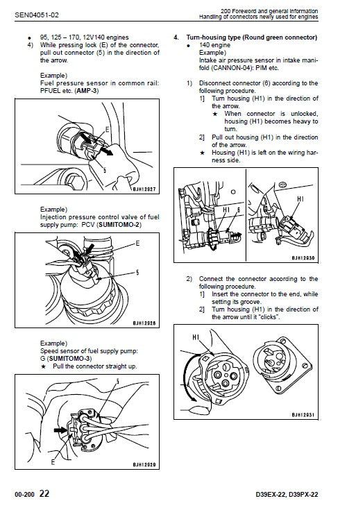 Komatsu D39EX-22, D39PX-22 Bulldozer Ecot3 Pdf Service Repair Manual (Sn 3001 And Up) 2