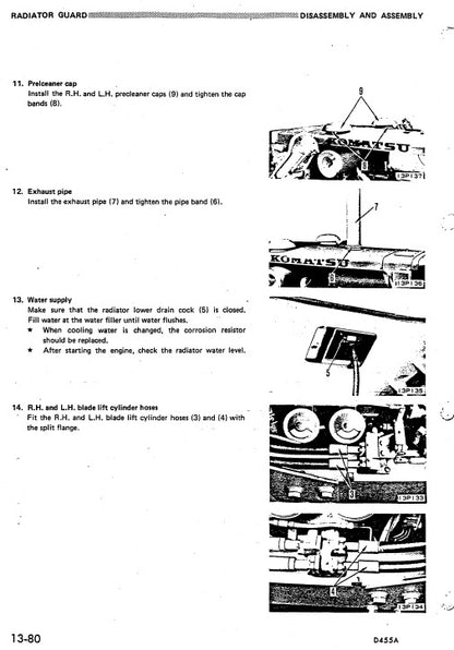 Komatsu D455A-1 Bulldozer Pdf Service Repair Manual (Sn 1013 And UP) 2