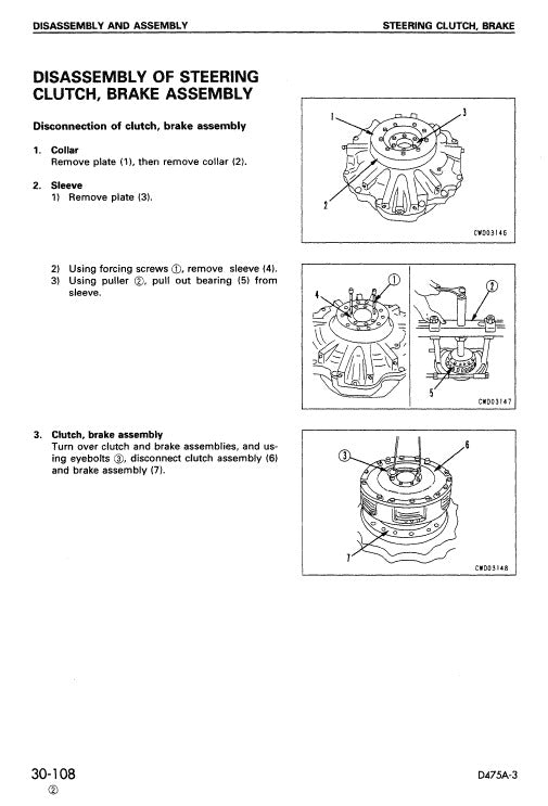 Komatsu D475A-3 Bulldozer Pdf Service Repair Manual (Sn 10601 And UP) 2