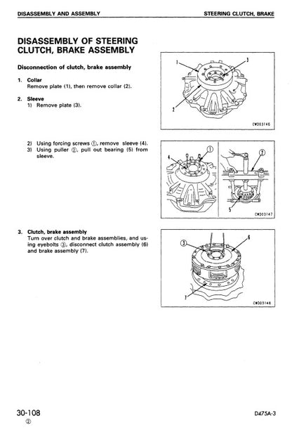 Komatsu D475A-3 Bulldozer Pdf Service Repair Manual (Sn 10601 And UP) 2