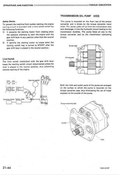 Komatsu D50A-16 D50P-16 D50PL-16 D53A-16 D53P-16 Bulldozer Pdf Service Repair Manual