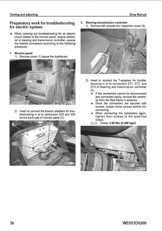 Komatsu D61EX-15, D61PX-15 Bulldozer Pdf Service Repair Manual (Sn B40001 And Up)