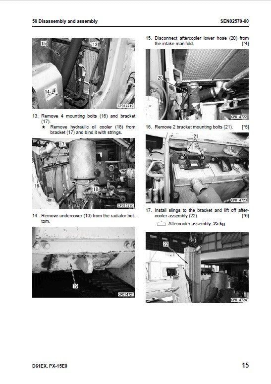 Komatsu D61EX-15E0, D61PX-15E0 Bulldozer Ecot3 Pdf Service Repair Manual (Sn B45001 And Up) 2