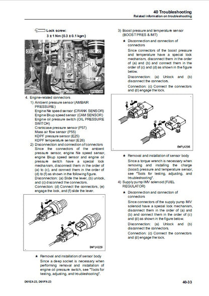 Komatsu D61EX-23, D61PX-23 Bulldozer Pdf Service Repair Manual (30001 And Up) 2