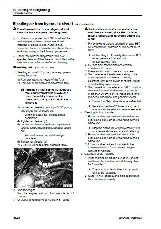 Komatsu D61EXI-23, D61PXI-23 Bulldozer Pdf Service Repair Manual (Sn 30324 And Up) 2