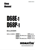 Komatsu D68E-1, D68P-1 Bulldozer Pdf Repair Service Manual