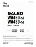 Komatsu Galeo WA450-5L, WA480-5L Wheel Loader Pdf Shop Repair Service Manual